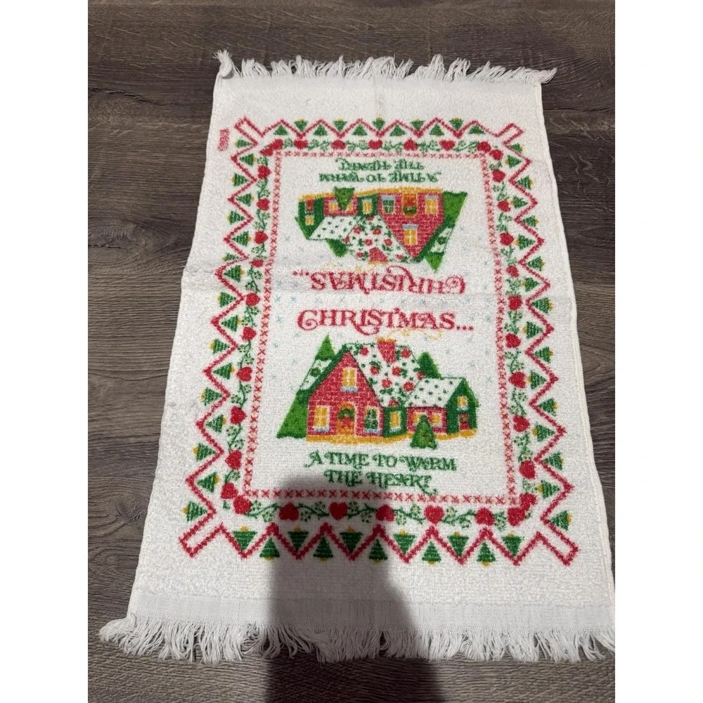 Vintage Christmas Hand Towel